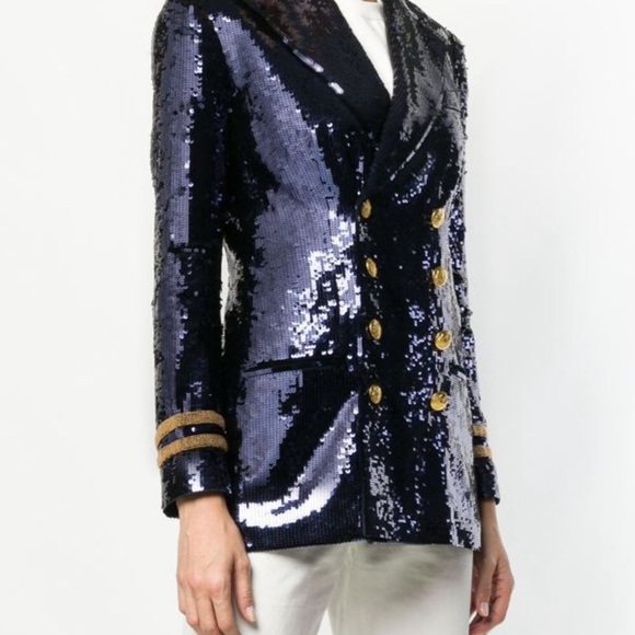 New Ralph Lauren Double Breasted Sequined Blazer - Picture 16 of 16